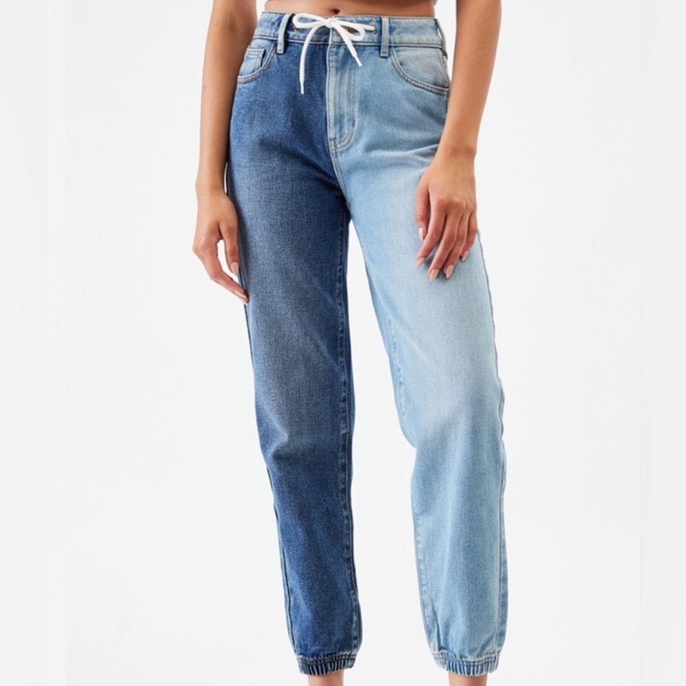 PacSun Jogger Style High-waist Jeans Two-Tone Color Size 28